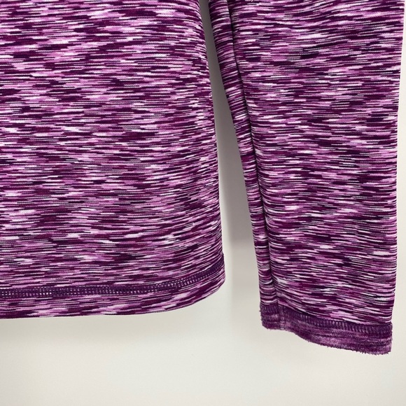 Athleta Snap Mock Neck Pullover Active Top Size Small  Maroon Winter Warm - Picture 10 of 12